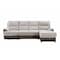 Global Furniture Usa U3822 BEIGE/BROWN SECTIONAL WITH PO AND USB 6449 - alternate 4